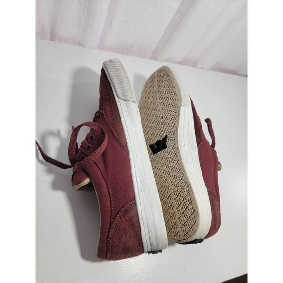 Supra Chino Burgundy Khaki White Mens Size 8 US Skateboard Shoes S54501 main image 6